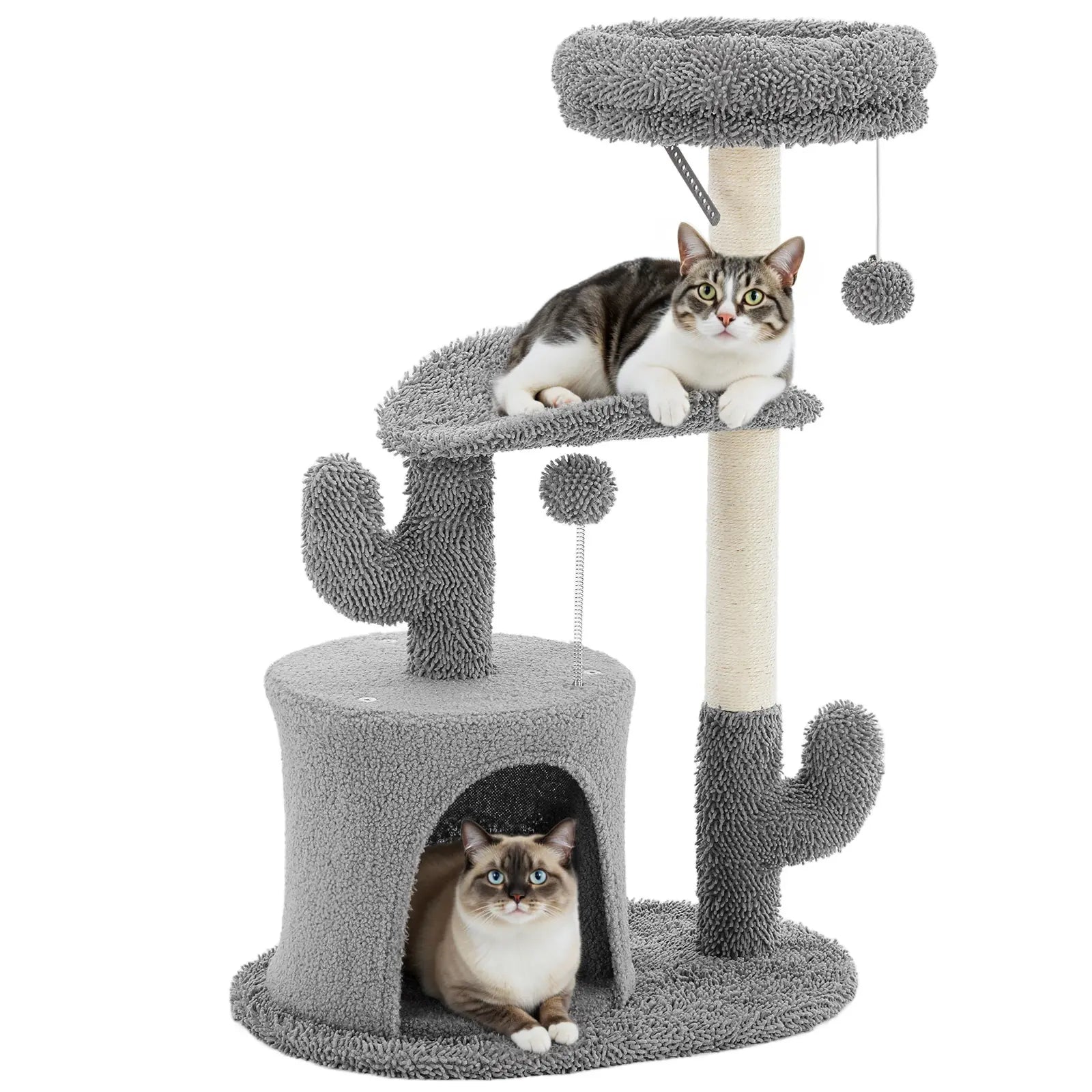 【New Size】 Cat Climbing Shelf, Post Cascading Cat Climbing Shelf, Indoor Playhouse, Cozy Nest, Durable, Space-Saving Design, Gift for Pet Owners