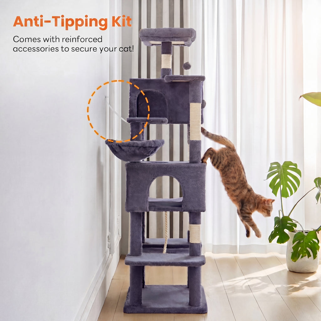 Cat Climbing Tower