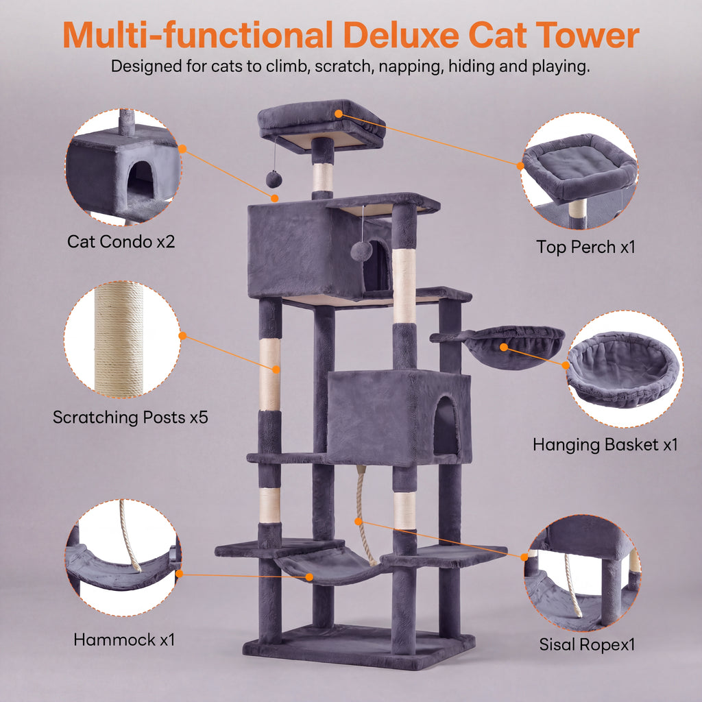 Cat Climbing Tower