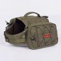 Green tactical bag with visible brand logo on a white background