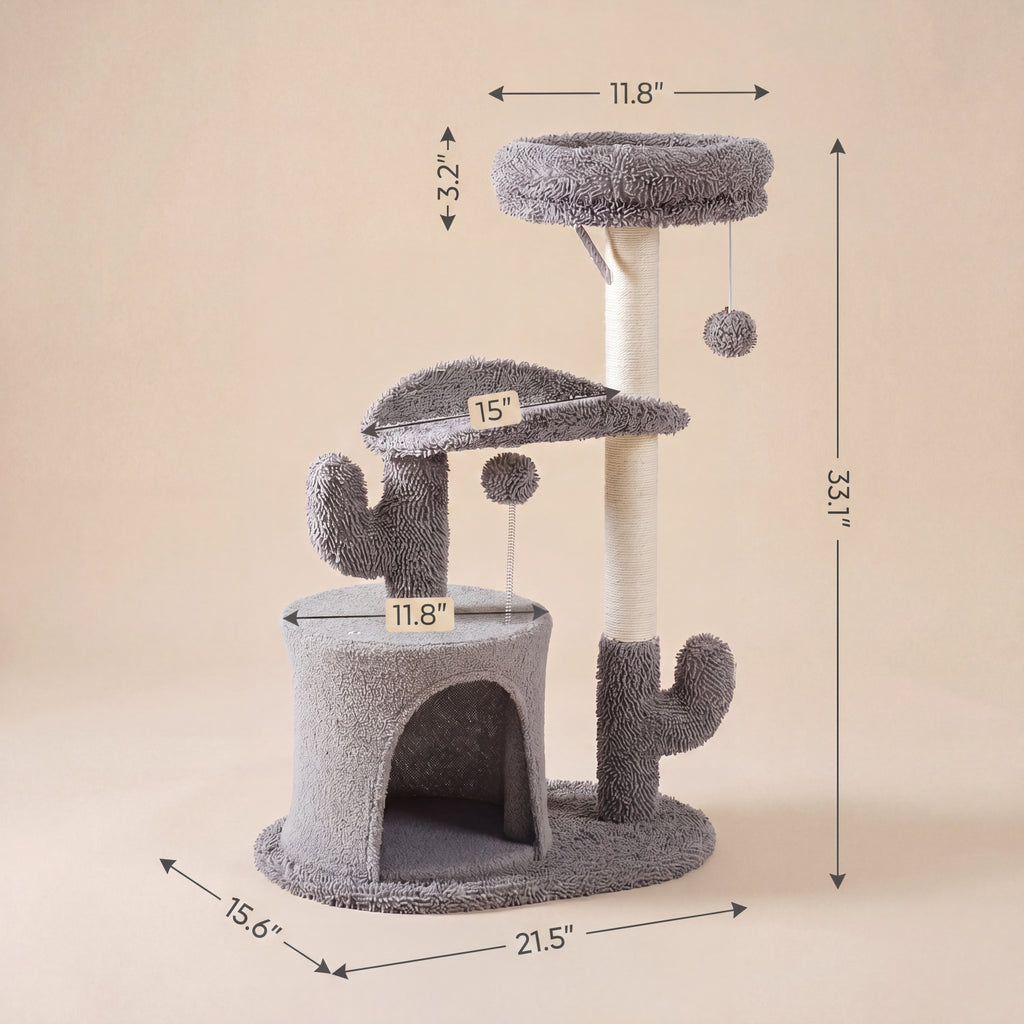 Cat Climbing Tower