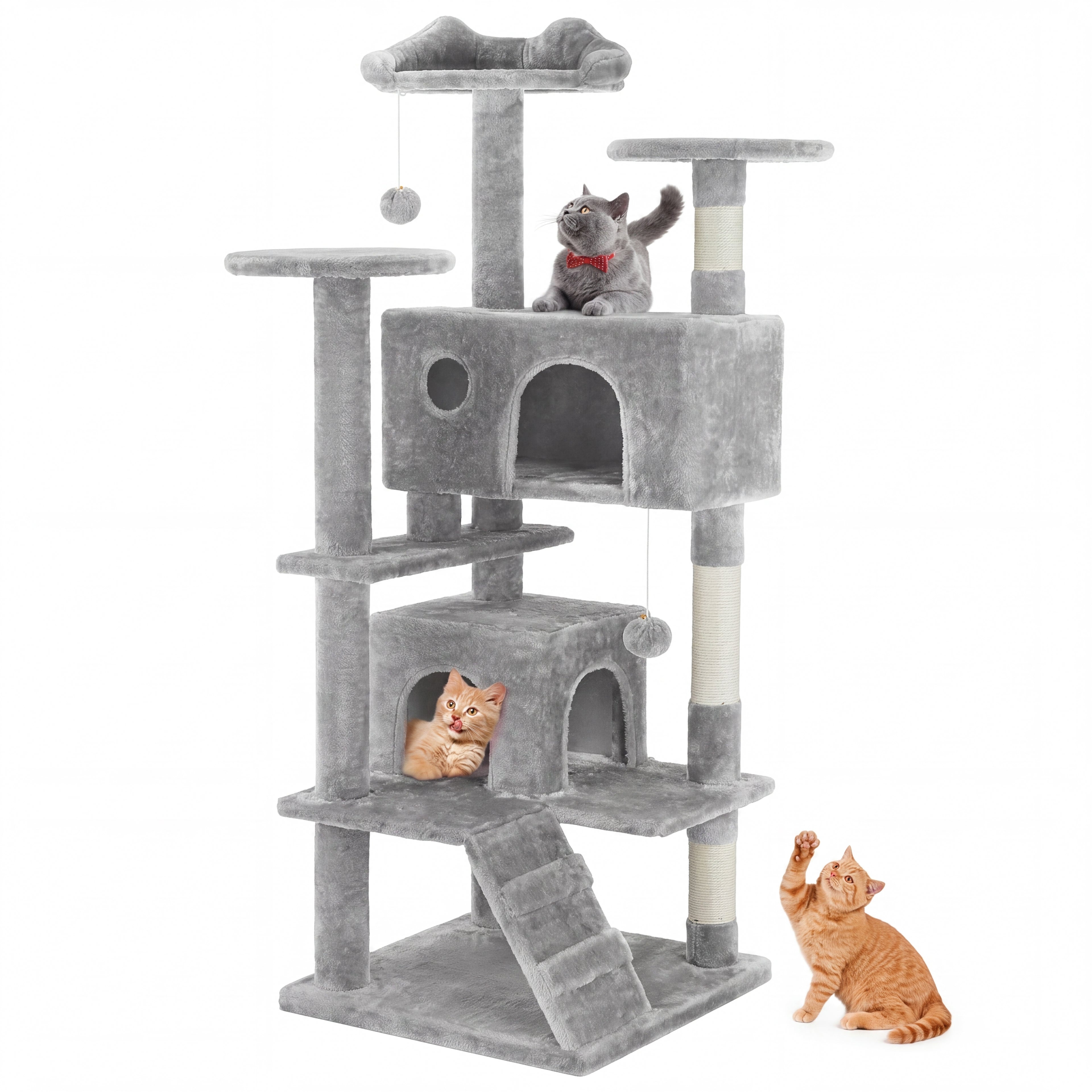 Cat Climbing Tower